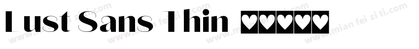 Lust Sans Thin字体转换